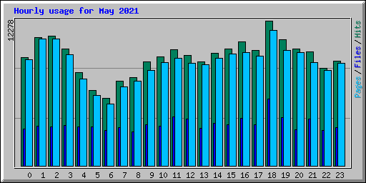 Hourly usage for May 2021