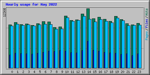 Hourly usage for May 2022