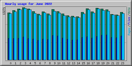 Hourly usage for June 2022