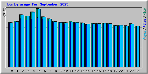 Hourly usage for September 2023