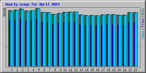 Hourly usage for April 2024