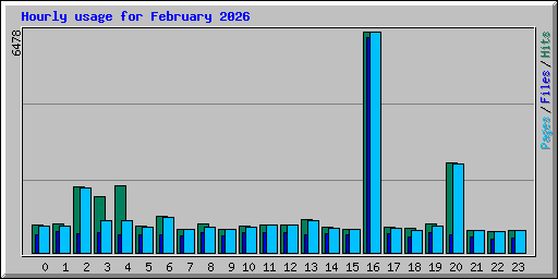 Hourly usage for February 2026