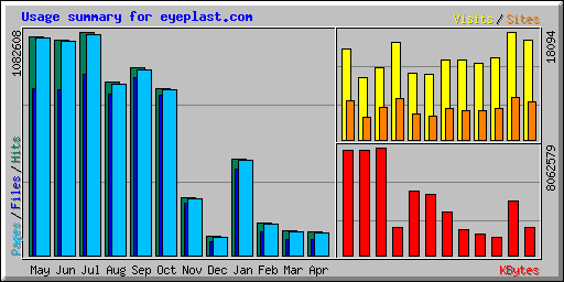 Usage summary for eyeplast.com